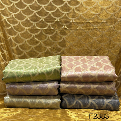 Zari Tissue Organza Fabric-F2383